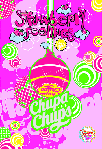 Bilježnica Chupa Chups, A4, linije, meki uvez