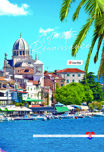 Bilježnica Postcard, A4 kvadratići, 40 listova, meki uvez