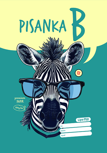 Pisanka B LIPA MILL, B5 linije, 16 listova, meki uvez