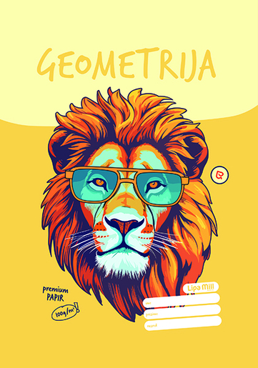 Pisanka Geometrija LIPA MILL, B5, 16 listova, meki uvez