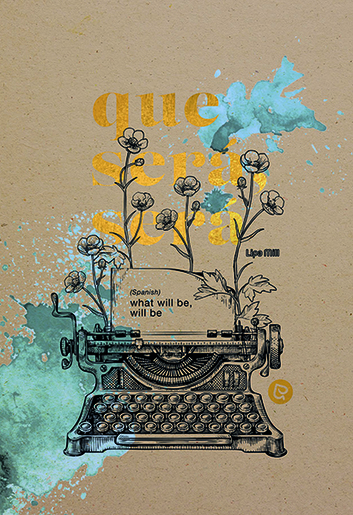 Bilježnica Quotes, A4 kvadratići, 40 lista, meki uvez