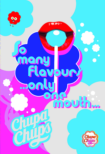 Bilježnica Chupa Chups, A4, linije, meki uvez