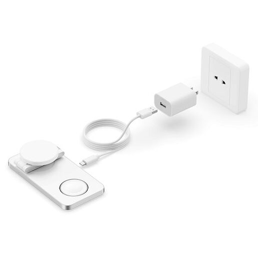 MaxMobile bežični punjač YM-T8 PD MagSafe, set 3U1 bijeli