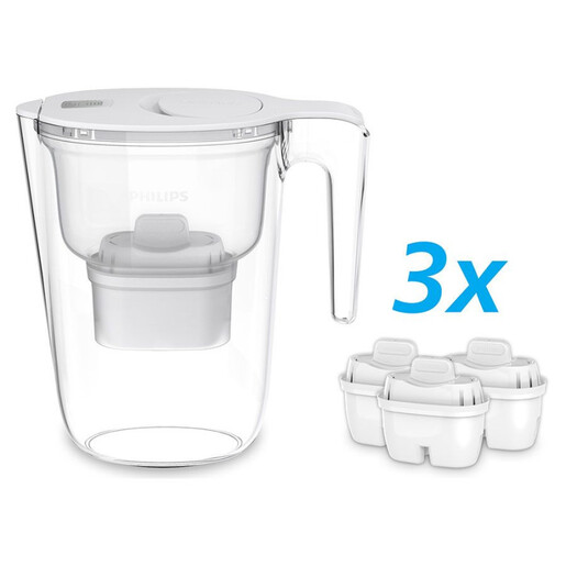 Philips vrč s filterom za vodu 2.6l 1+2 filtera AWP2933WHT3