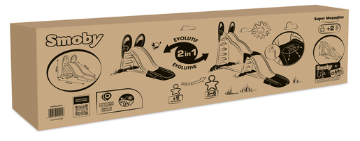 Smoby tobogan Megagliss 2 u 1, zeleni