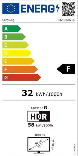 Samsung 32" Smart Monitor M7 M70D LS32DM702UUXDU, VA, UHD, 60Hz, 4ms, 2xHDMI, 1xUSB-C, WiFi, Bluetooth, Zvučnici