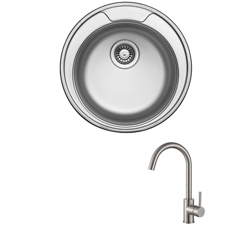 Set Favorit 51 + slavina SHR Vida, krom mat