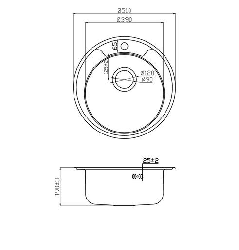 Set Favorit 51 + slavina SHR Vida, krom mat