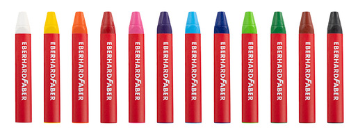 Voštane pastele Eberhard Faber Colori, trokutaste, 12 boja