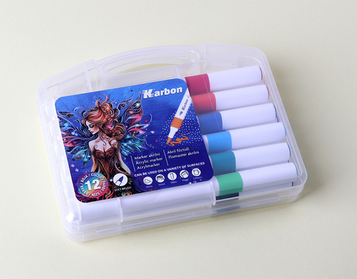Marker akrilni Karbon, 6 boja