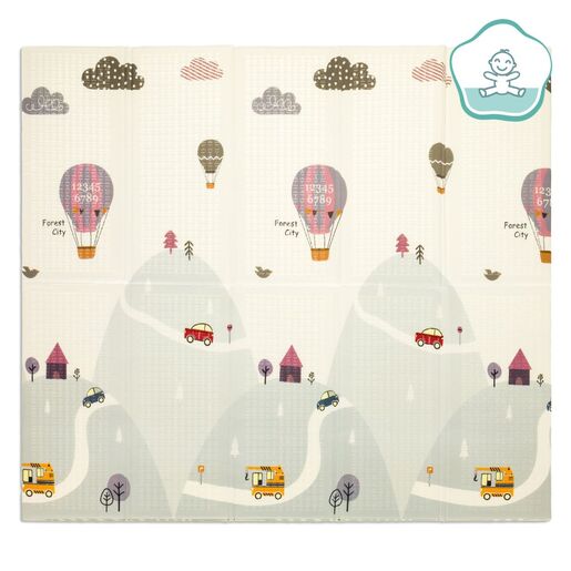 Fillikid dvostrana podloga za igru Balloon, 180x200 cm