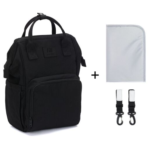 Fillikid torba/ruksak za pelene Barcelona, black