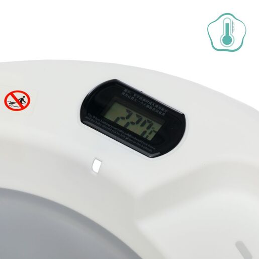 Fillikid sklopiva kadica Beluga s termometrom, white-grey