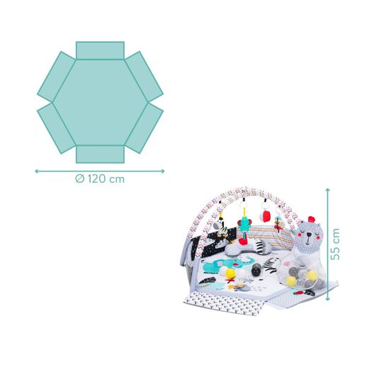 Fillikid edukativna igraonica za bebe Colourful s lopticama