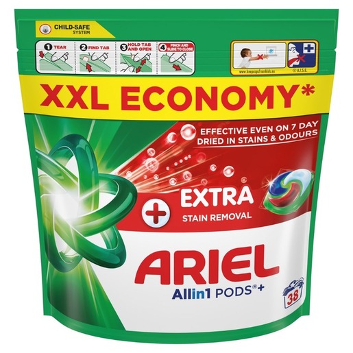 Ariel gel kapsule Extra Hygiene, 38 kom