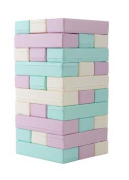 IGLU set TUMBLING TOWER, pastelni