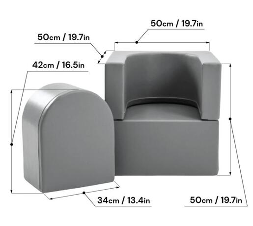 IGLU sofa SNOOZY, siva