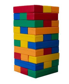 IGLU set TUMBLING TOWER, šareni