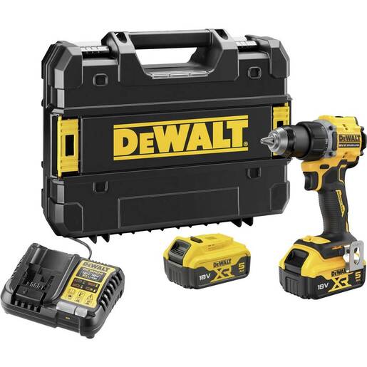 DEWALT akumulatorska bušilica/odvijač DCD794P2T, XR 18 V, 2x5Ah baterija, punjač, TSTAK kofer