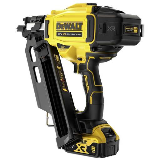 DEWALT akumulatorski pištolj za čavle DCN930P2, 50-90mm, 2x5Ah baterija, punjač, kofer