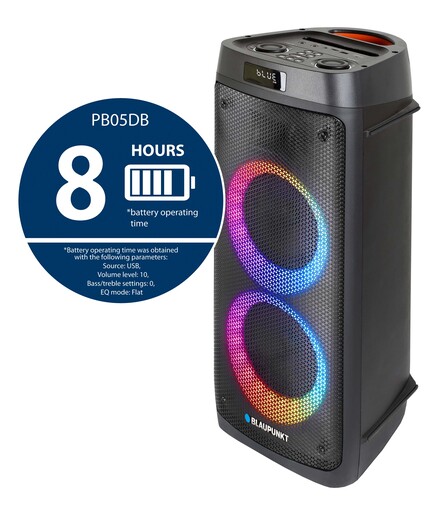 Blaupunkt Partybox PB05DB prijenosni Bluetooth zvučnik, crni