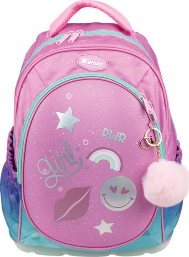 Školski ruksak, ergonomski Karbon A GIRL’S WORLD