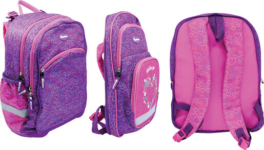 Školski ruksak set, ergonomski, 2u1, Karbon, FOLLOW YOUR HEART