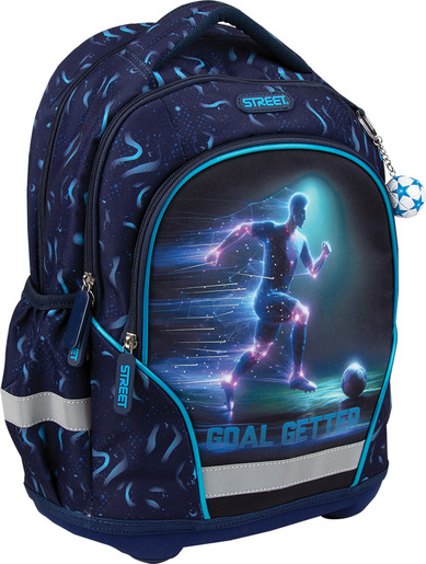Školski ruksak, ergonomski, Street, GOAL GETTER+privjesak