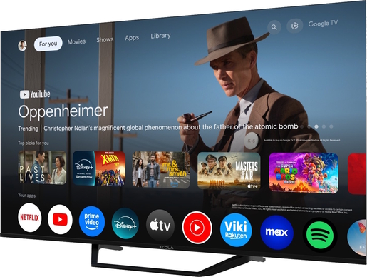 Tesla 55E655BUS LED TV 55" ultra HD, Google TV smart, DVB-T2/C/S2