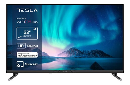 Tesla 32" LED TV 32E645BHW, HD+, webOS Smart TV