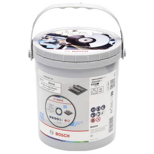 BOSCH ravne rezne ploče Standard for Metal 115 x 1 x 22,23 mm, 100 kom u kantici