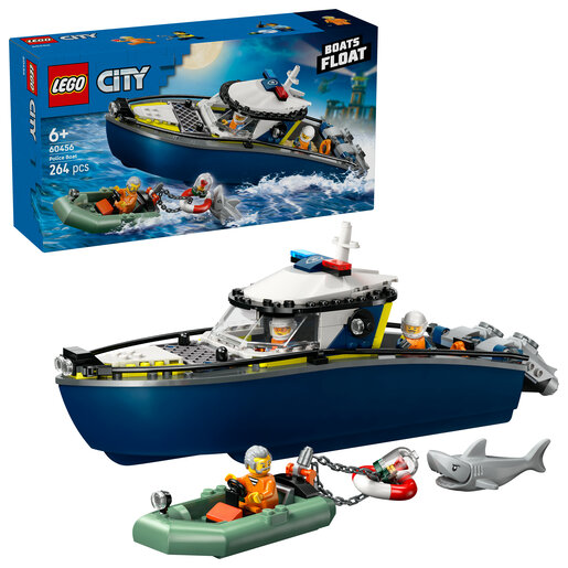 LEGO® City Potjera u policijskom čamcu 60456