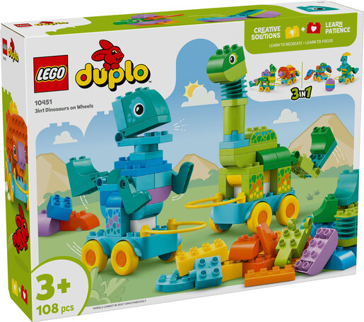 LEGO® DUPLO® 3-u-1 dinosauri na kotačima 10451