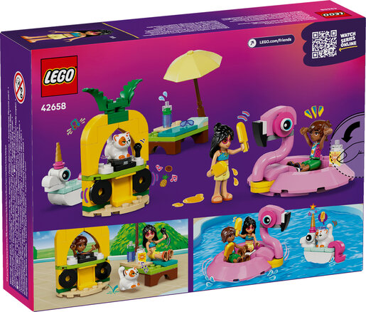 LEGO® Friends Zabava na bazenu s jednorogom i flamingom 42658