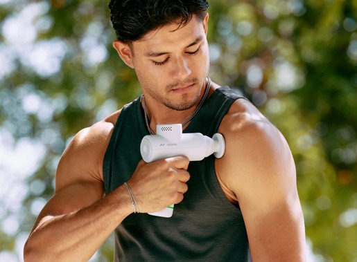 Hyperice Hypervolt Go 2, masažni pištolj, bijeli