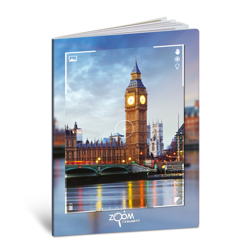 Bilježnica  Blasetti Scuola Zoom, A4 kvadratići, 42 listova, meki uvez