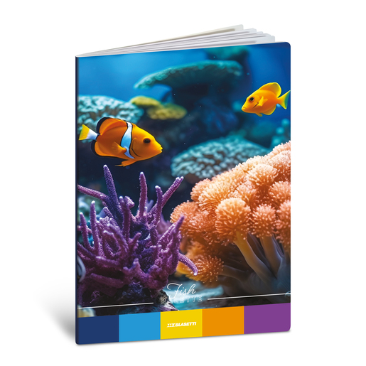 Bilježnica  Blasetti Scuola Animal Palette, A4 kvadratići, 42 listova, meki uvez