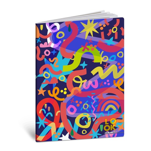 Bilježnica  Blasetti Scuola Imperdibili Look, A4 kvadratići, 50 listova, meki uvez