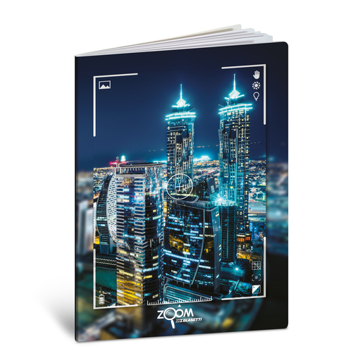 Bilježnica  Blasetti Scuola Zoom, A4 kvadratići, 42 listova, meki uvez