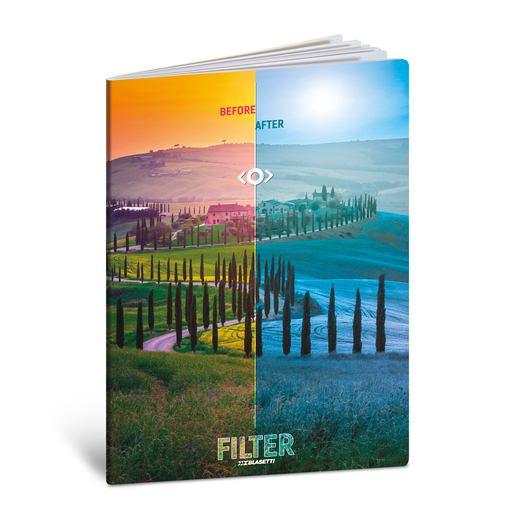 Bilježnica  Blasetti Scuola Filter, A4 kvadratići, 42 listova, meki uvez