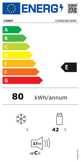 Candy hladnjak CHASD4351EWC