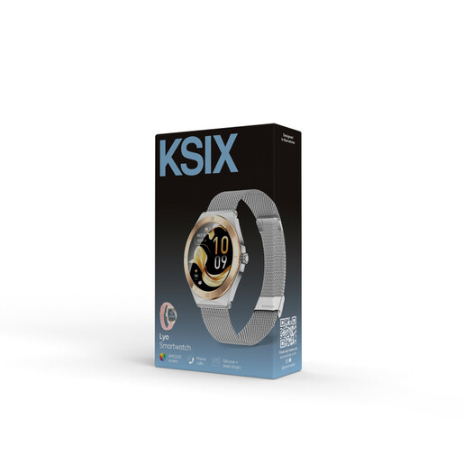 KSIX Lya pametni sat s dva remena, srebrni