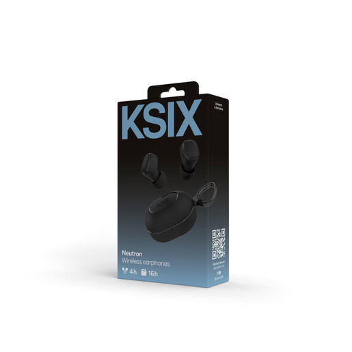 KSIX Neutron bežične slušalice, crne