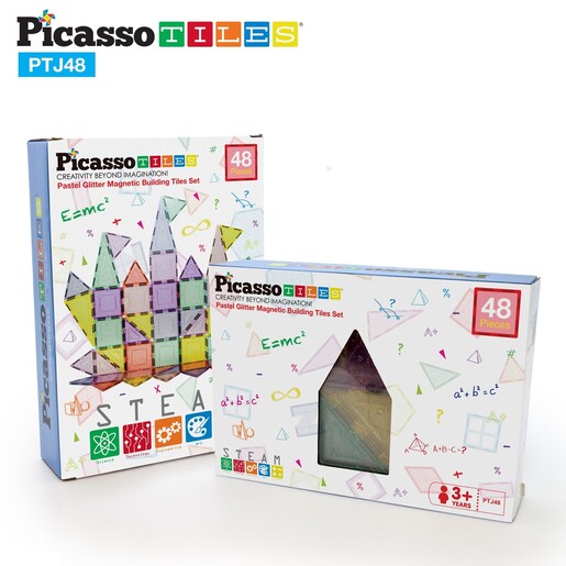 Picasso Tiles glitter set, 48 kom