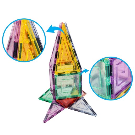 Picasso Tiles glitter set, 48 kom