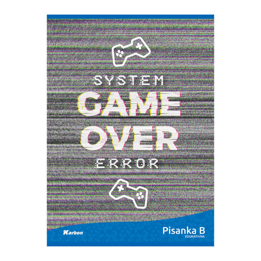 Pisanka B KARBON MIX, B5 linije, 16 listova, meki uvez