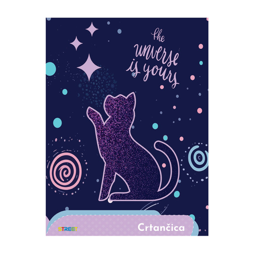 Crtančica STREET GOLD MIX, B5 linije, 16 listova, meki uvez