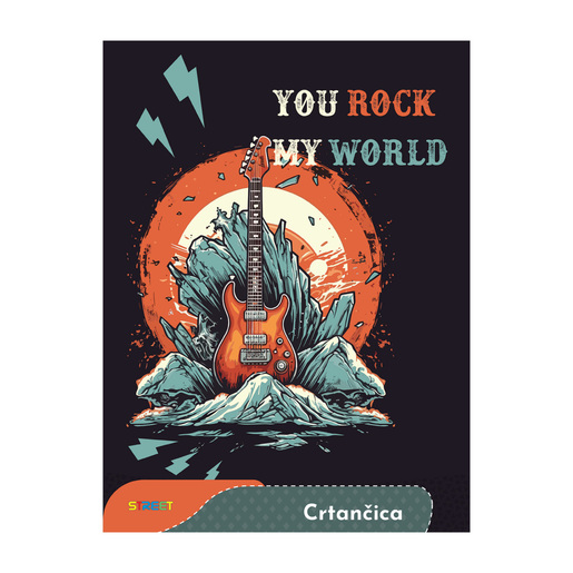 Crtančica STREET MIX, B5 linije, 16 listova, meki uvez