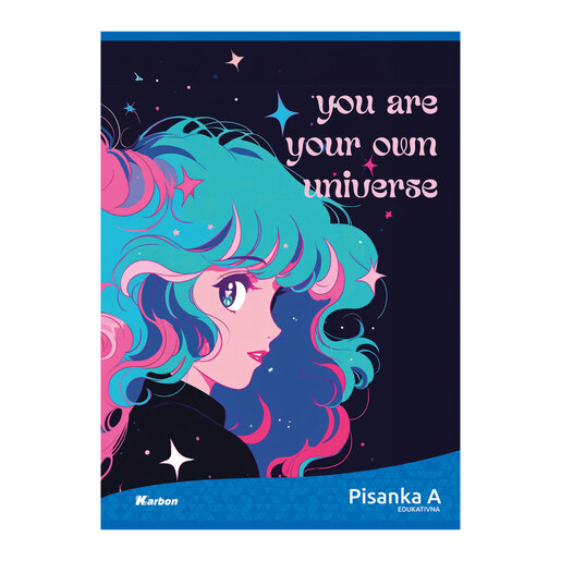 Pisanka A KARBON MIX, B5 linije, 16 listova, meki uvez