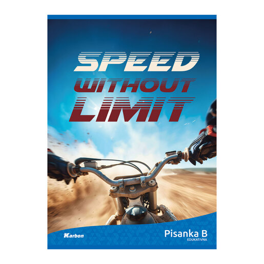 Pisanka B KARBON MIX, B5 linije, 16 listova, meki uvez